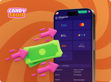 Zahlungsmethoden im CandySpinz Casino